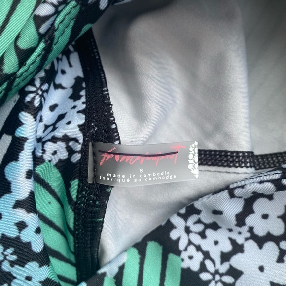 🆕 Free People Movement Daisy Check Print Ditsy Floral 7/8 Leggings S NEW - Picture 10 of 10